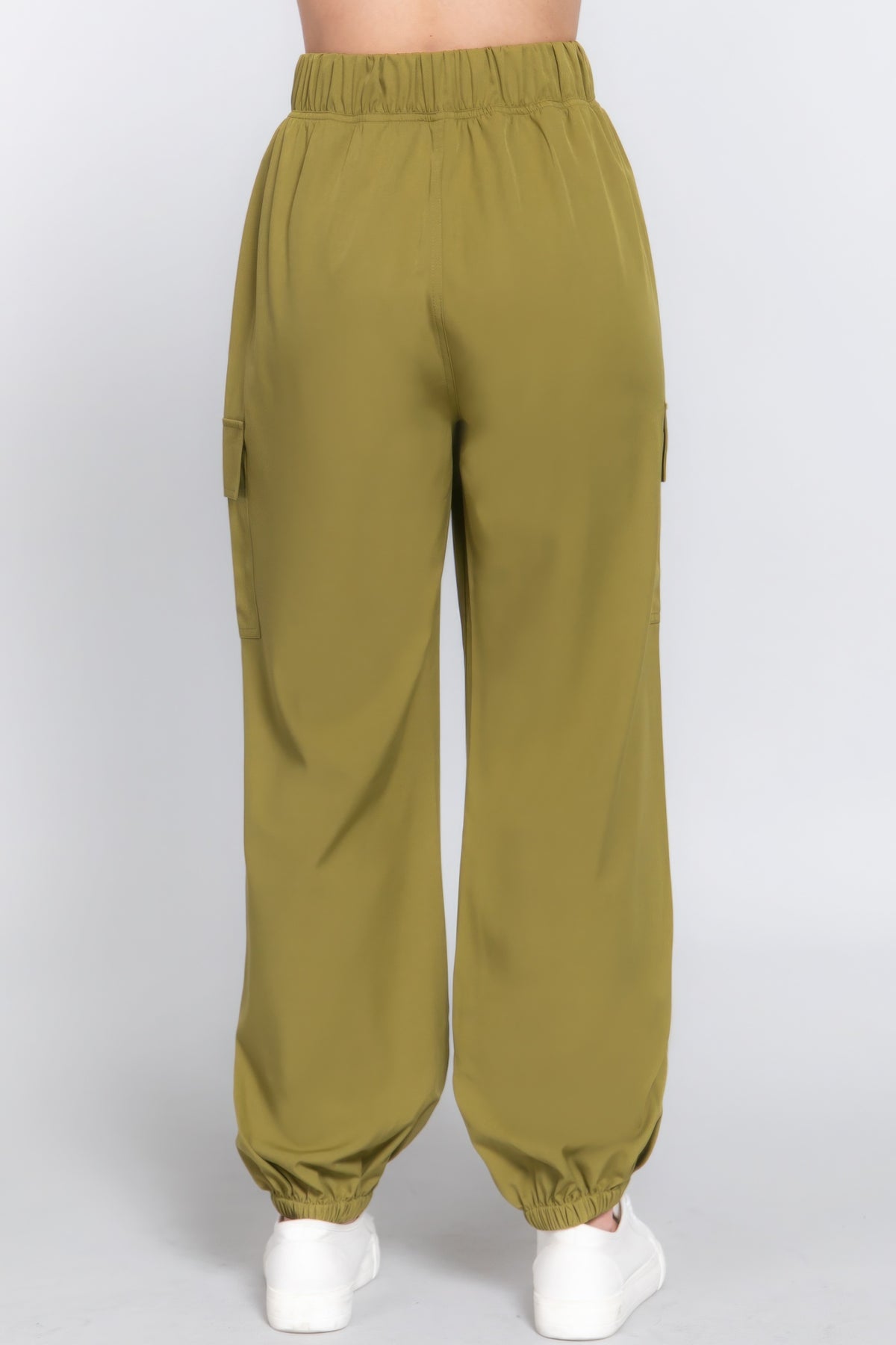 Light Weight Stretch Woven Cargo Jogger Pants