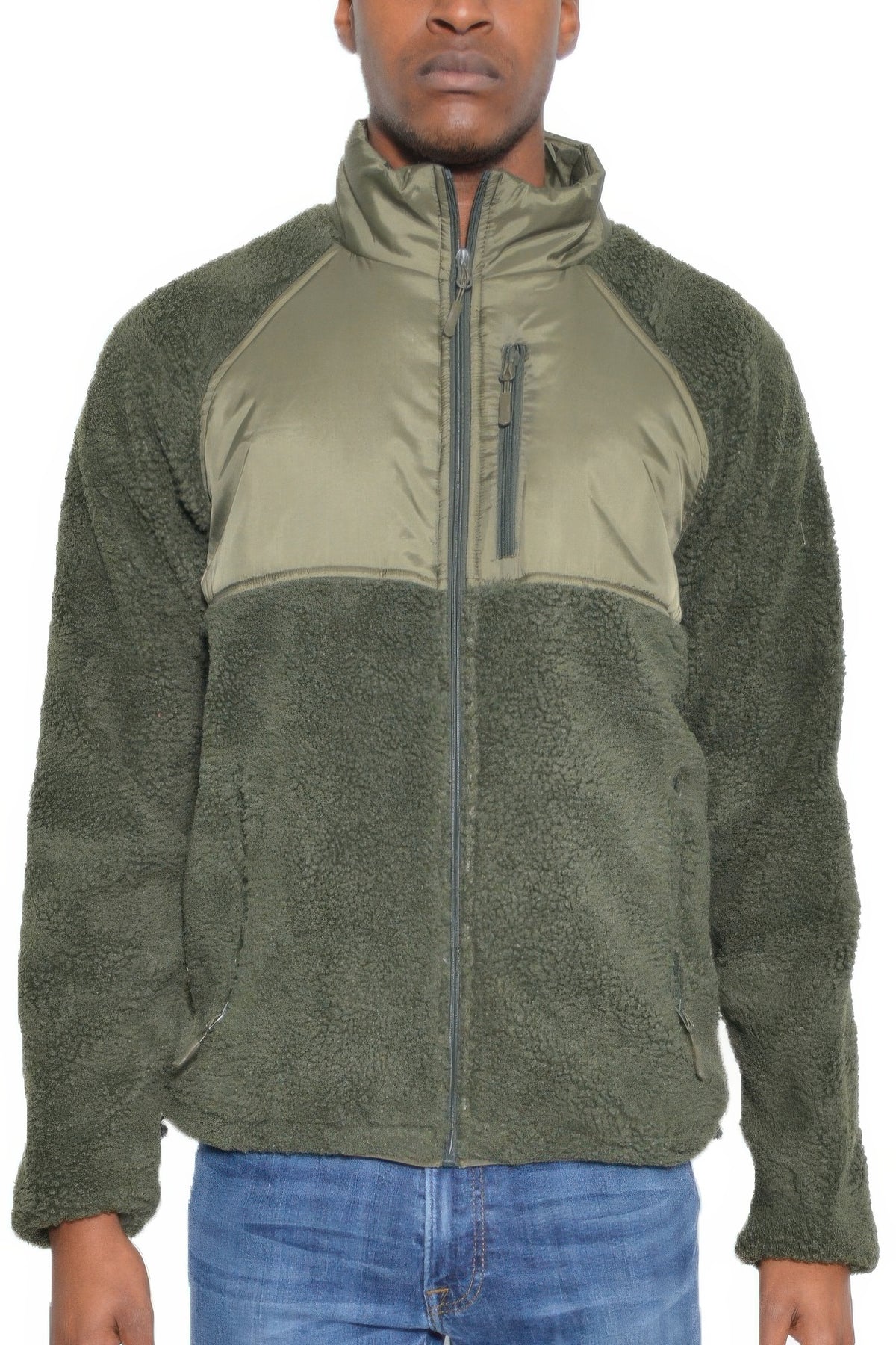 Full Zip Sherpa Fleece Jacket