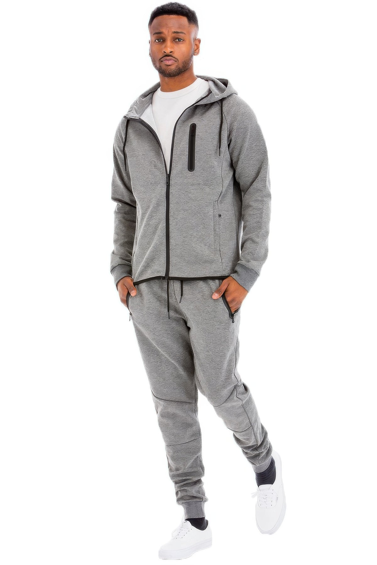 Mens Full Zip Sweat Pant Sweat Set